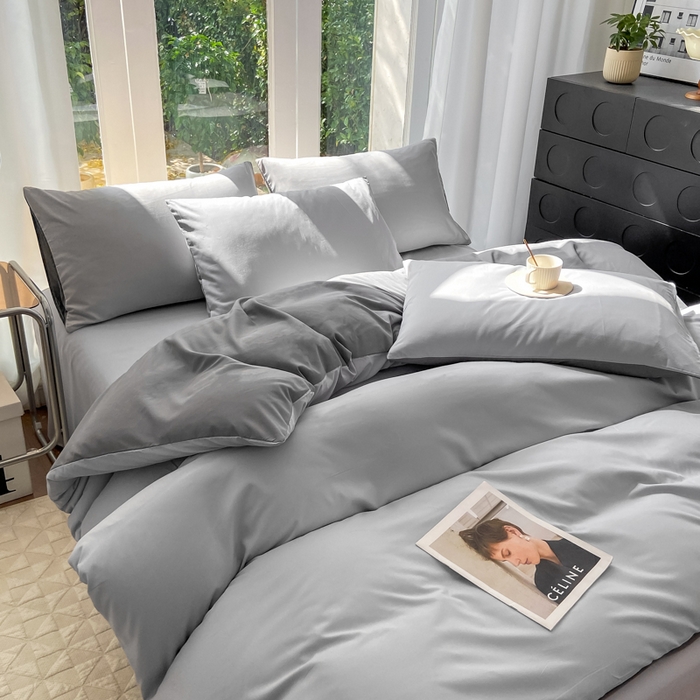 91家纺网 家纺一手货源 找家纺 （总）安力森/诚臻酒店用品酒店用品 2025新款ins博主风水洗棉磨毛双拼四件套