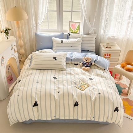 91家纺网 家纺一手货源 找家纺 （总）沐辰 2024新款13372全棉印花四件套（第二批）