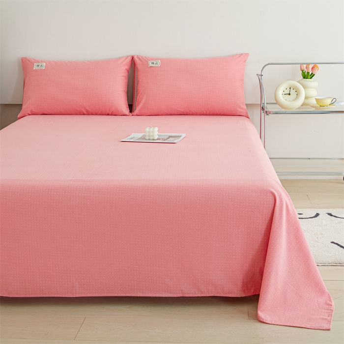 91家纺网 家纺一手货源 找家纺 宝时兰 2025新款纯色全棉加厚生态喷气纯棉床单学生单床单 纯色-玉