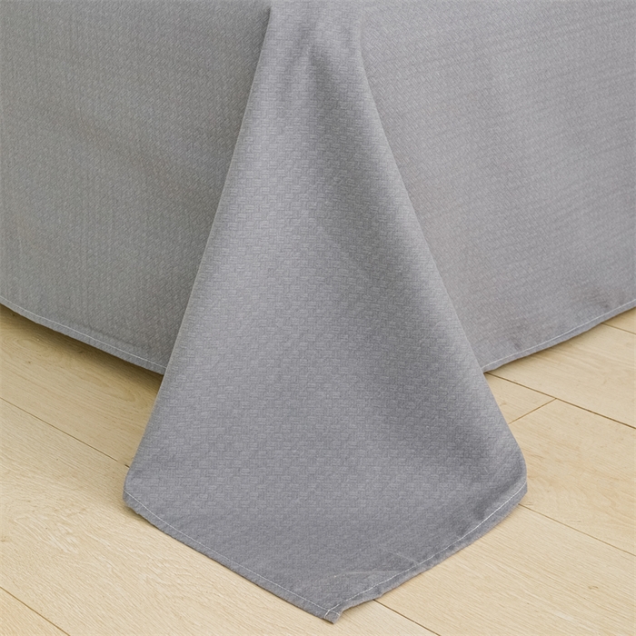 91家纺网 家纺一手货源 找家纺 宝时兰 2025新款纯色全棉加厚生态喷气纯棉床单学生单床单 纯色-灰