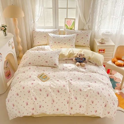 91家纺网 家纺一手货源 找家纺 （总）沐辰 2024新款13372全棉印花四件套（第二批）