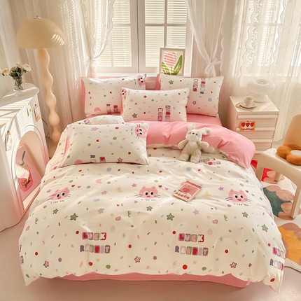 91家纺网 家纺一手货源 找家纺 （总）沐辰 2024新款13372全棉印花四件套（第二批）