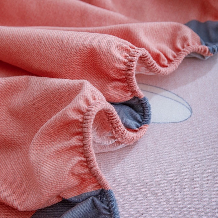 91家纺网 家纺一手货源 找家纺 宝时兰 2025新款A类加厚全棉床笠-印花款 兔梦心语