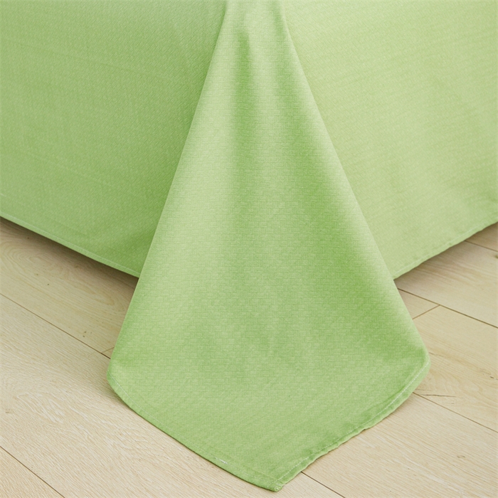 91家纺网 家纺一手货源 找家纺 宝时兰 2025新款纯色全棉加厚生态喷气纯棉床单学生单床单 纯色-香草绿