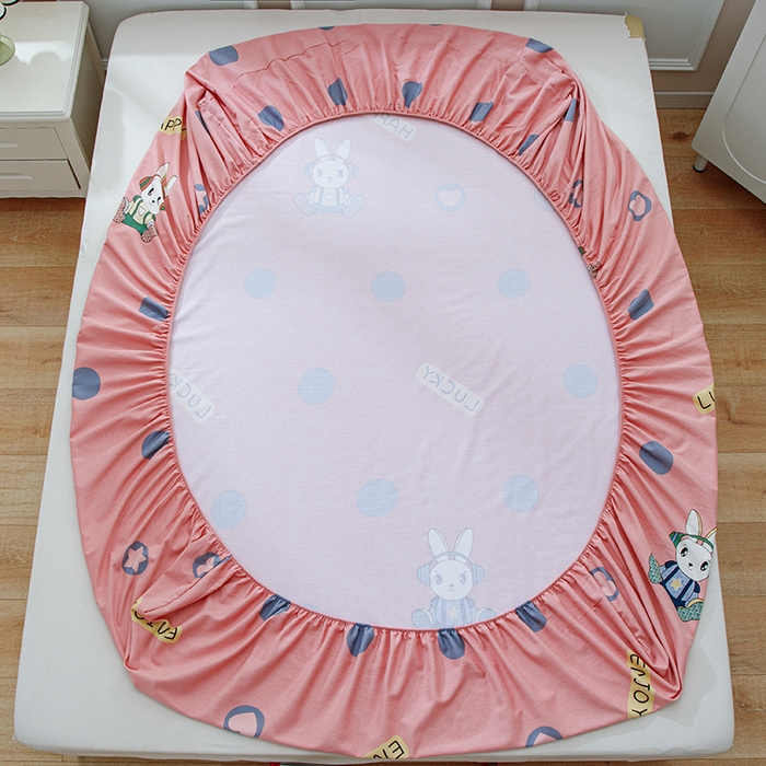 91家纺网 家纺一手货源 找家纺 宝时兰 2025新款A类加厚全棉床笠-印花款 兔梦心语