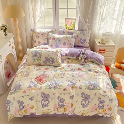 91家纺网 家纺一手货源 找家纺 （总）沐辰 2024新款13372全棉印花四件套（第二批）