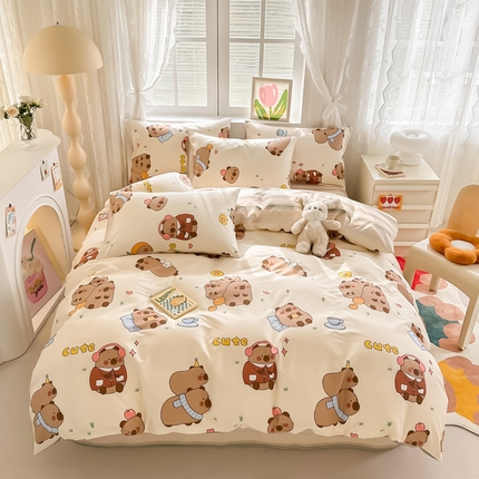 91家纺网 家纺一手货源 找家纺 （总）沐辰 2024新款13372全棉印花四件套（第二批）