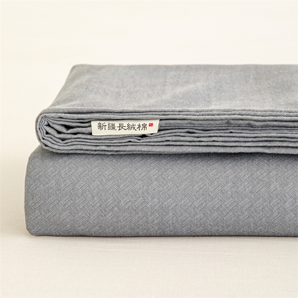 宝时兰 2025新款纯色全棉加厚生态喷气纯棉床单学生单床单 纯色-灰