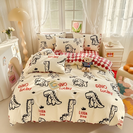 91家纺网 家纺一手货源 找家纺 （总）沐辰 2024新款13372全棉印花四件套（第二批）