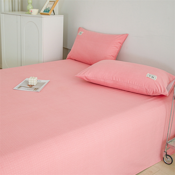 91家纺网 家纺一手货源 找家纺 宝时兰 2025新款纯色全棉加厚生态喷气纯棉床单学生单床单 纯色-玉