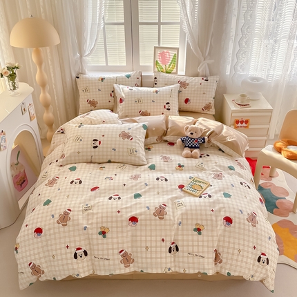沐辰 2024新款13372全棉印花四件套（第二批） 萌趣