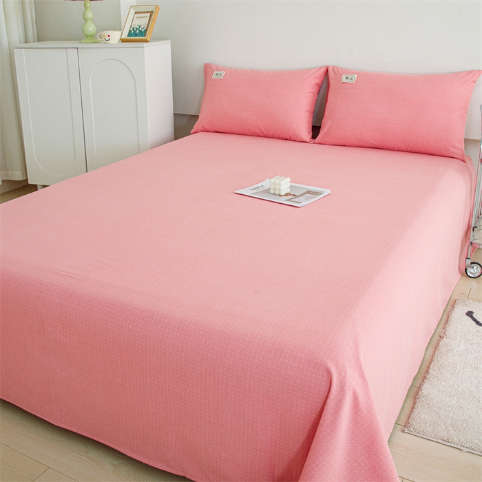 91家纺网 家纺一手货源 找家纺 宝时兰 2025新款纯色全棉加厚生态喷气纯棉床单学生单床单 纯色-玉