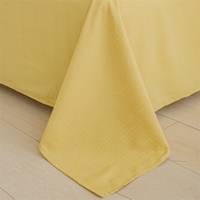 91家纺网 家纺一手货源 找家纺 宝时兰 2025新款纯色全棉加厚生态喷气纯棉床单学生单床单 纯色-柠檬黄