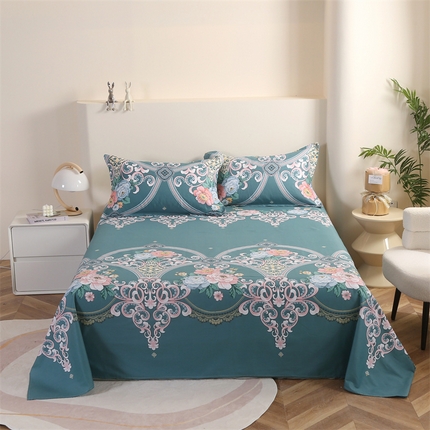 91家纺网 家纺一手货源 找家纺 圣锦 全棉单床单 盛世美 颜