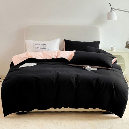 91家纺网 家纺一手货源 找家纺 （总）梦家居 2024新款全棉水洗棉混搭四件套-冰岛系列