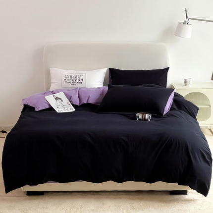 91家纺网 家纺一手货源 找家纺 （总）梦家居 2024新款全棉水洗棉混搭四件套-冰岛系列