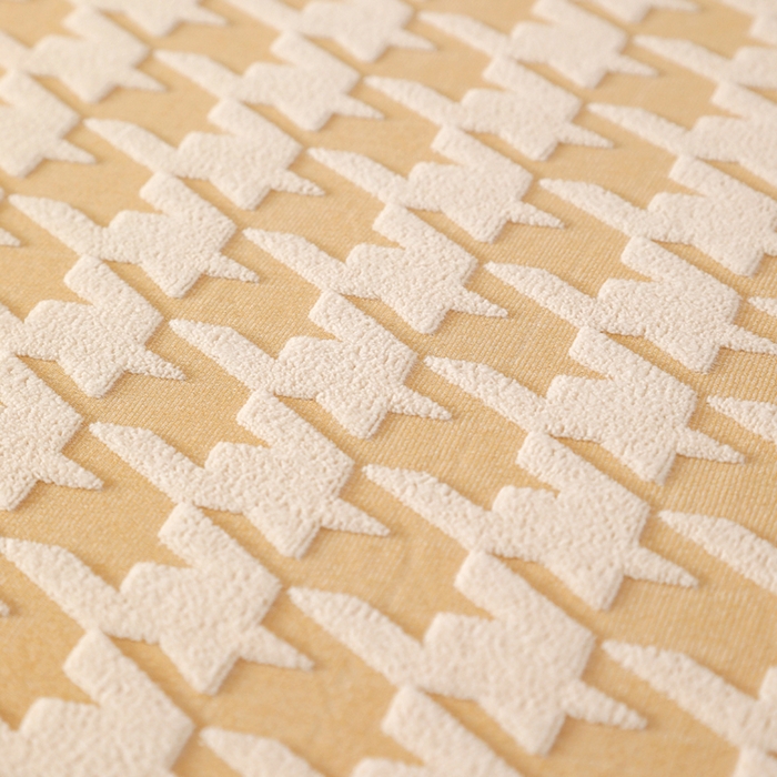 91家纺网 家纺一手货源 找家纺 千彤沙发垫 2024常规款粗线棉麻千鸟格沙发套 米黄