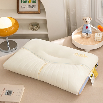 （总）织布人 2024新款枕芯小奶蕉定型乳胶枕牵引颈椎枕头护颈椎助睡眠枕头枕芯