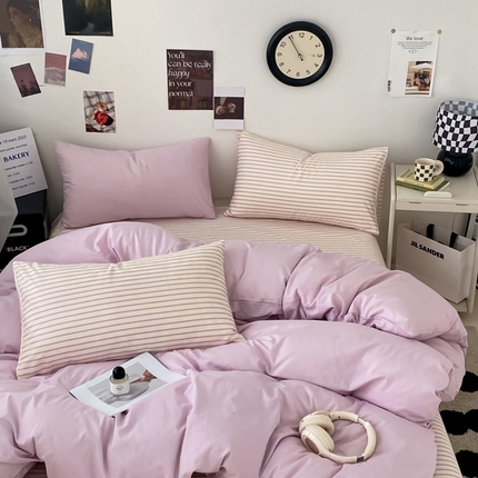 91家纺网 家纺一手货源 找家纺 （总）三朵家纺 2024新款春夏13372全棉精梳棉混搭四件套