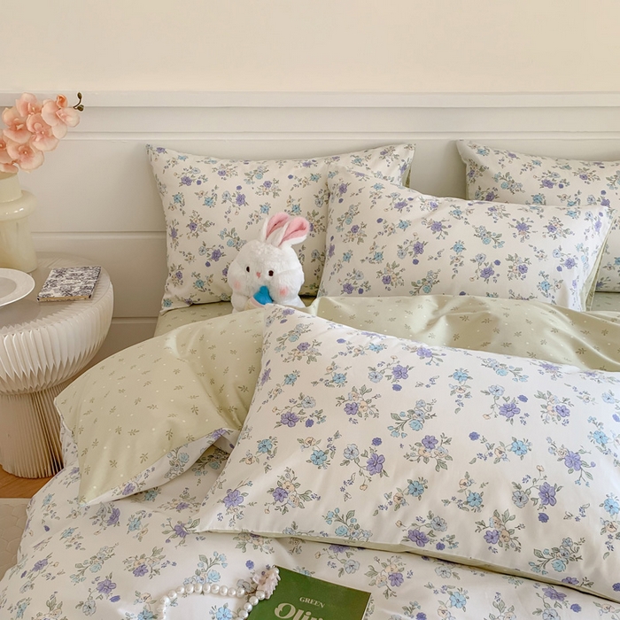 91家纺网 家纺一手货源 找家纺 澳萝拉 2024新款全棉40支13070碎花系列单被套 花小莱-兰