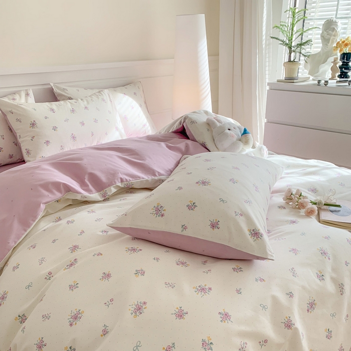 91家纺网 家纺一手货源 找家纺 澳萝拉 2024新款全棉40支13070碎花系列单被套 紫汀兰