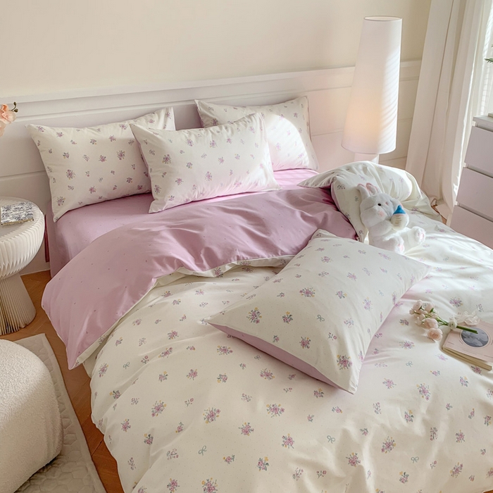 91家纺网 家纺一手货源 找家纺 澳萝拉 2024新款全棉40支13070碎花系列单被套 紫汀兰