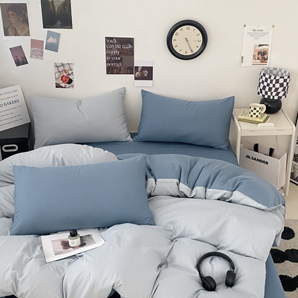 91家纺网 家纺一手货源 找家纺 三朵家纺 2024新款春夏13372全棉精梳棉混搭四件套 海珀