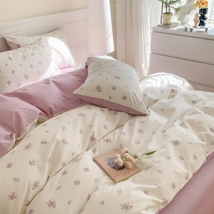 91家纺网 家纺一手货源 找家纺 澳萝拉 2024新款全棉40支13070碎花系列单被套 紫汀兰