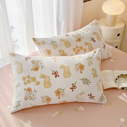 91家纺网 家纺一手货源 找家纺 （总）倾慕家纺 2024新款时尚风全棉13070亲肤印花系列单枕套