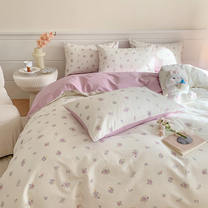 91家纺网 家纺一手货源 找家纺 澳萝拉 2024新款全棉40支13070碎花系列单被套 紫汀兰