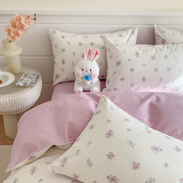 91家纺网 家纺一手货源 找家纺 澳萝拉 2024新款全棉40支13070碎花系列单被套 紫汀兰