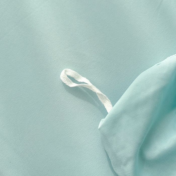 91家纺网 家纺一手货源 找家纺 啊雅家居 2025新款轻奢韩式无边款华夫格四件套 无边款-梦幻绿