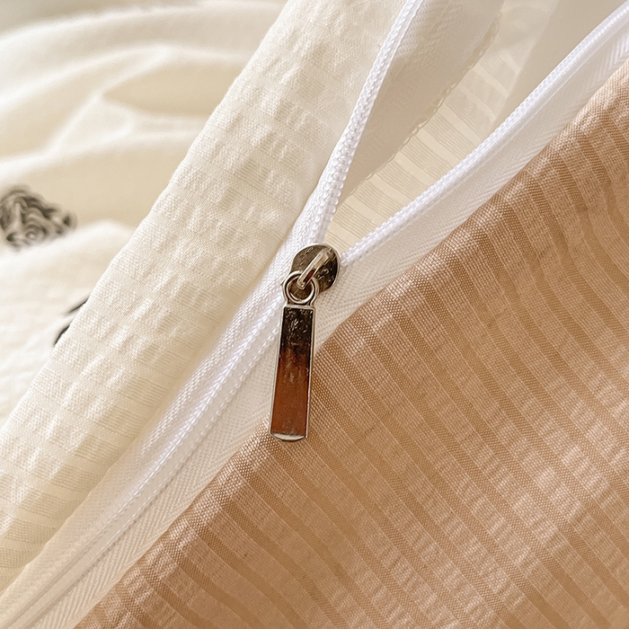 91家纺网 家纺一手货源 找家纺 梦之岛 2024新款A类母婴级泡泡棉皱皱纱碎花四件套 心语