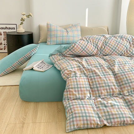 91家纺网 家纺一手货源 找家纺 （总）家贝爱 2024新款简约轻奢水洗棉四件套