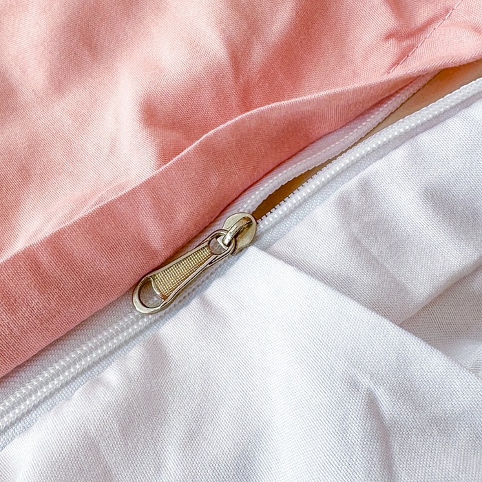 91家纺网 家纺一手货源 找家纺 啊雅家居 2025新款轻奢韩式花边款华夫格四件套 花边款  梦幻粉