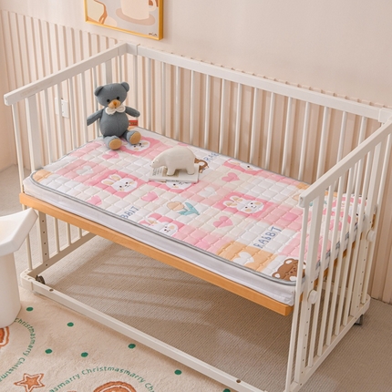 91家纺网 家纺一手货源 找家纺 （总）富馨莱 2024新款幼儿园纯棉床垫儿童床护垫