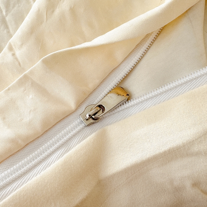 91家纺网 家纺一手货源 找家纺 啊雅家居 2025新款轻奢韩式无边款华夫格四件套 无边款-梦幻黄