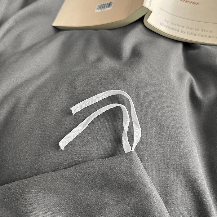 91家纺网 家纺一手货源 找家纺 家贝爱 2024新款简约轻奢水洗棉四件套 典雅灰高级灰