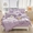 91家纺网 家纺一手货源 找家纺 宜凡家纺 2024新品全棉夹棉花边床笠四件套-心情 心情 优雅紫
