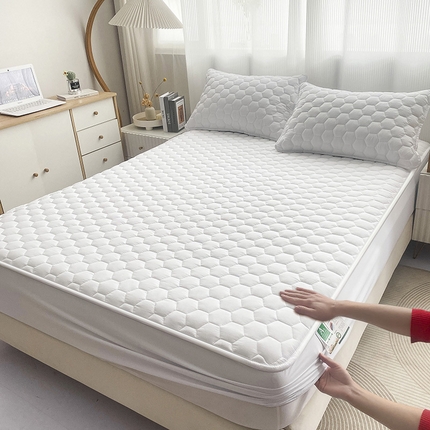 91家纺网 家纺一手货源 找家纺 （总）九亭家纺 2024新款A类抗菌全棉夹棉防水床笠