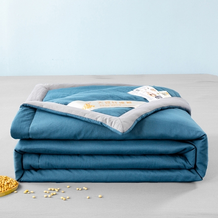 91家纺网 家纺一手货源 找家纺 （总）森林人 2024新款A类水洗棉大豆纤维夏被四件套夏凉被空调被