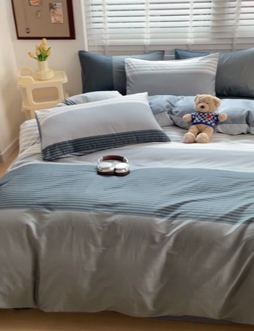 91家纺网 家纺一手货源 找家纺 西引力 2024新款全棉卡通印花单被套 经典回味