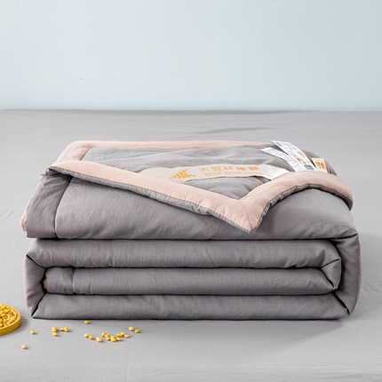 91家纺网 家纺一手货源 找家纺 （总）森林人 2024新款A类水洗棉大豆纤维夏被四件套夏凉被空调被