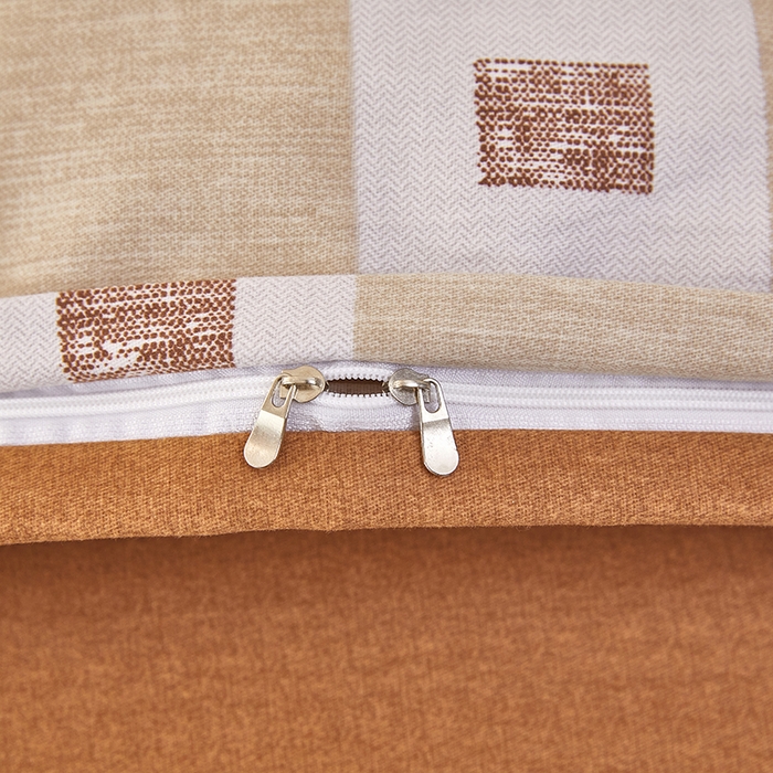 91家纺网 家纺一手货源 找家纺 雲归梦 2023新款全棉AB版加厚四件套 伽罗 咖