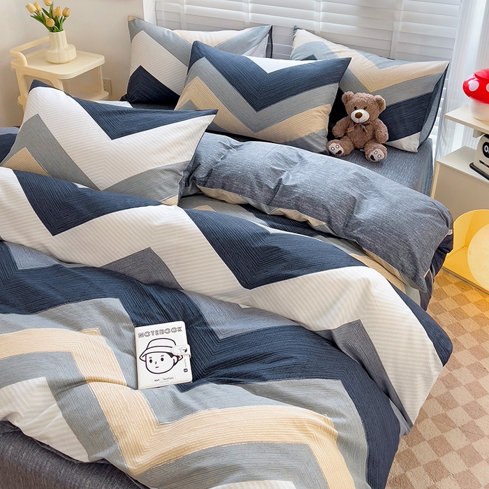 91家纺网 家纺一手货源 找家纺 西引力 2024新款全棉卡通印花单被套 文森特