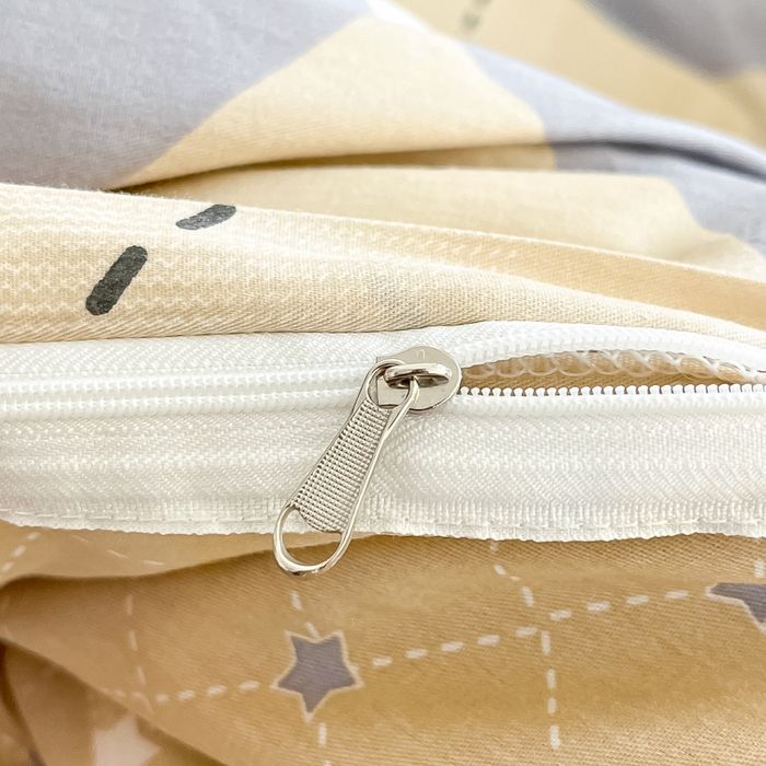 91家纺网 家纺一手货源 找家纺 铭成家纺 2024新款新疆棉喷气印花小清新系列单被套 意林-灰