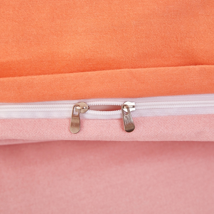 91家纺网 家纺一手货源 找家纺 雲归梦 2023新款全棉AB版加厚四件套 霓彩 桔