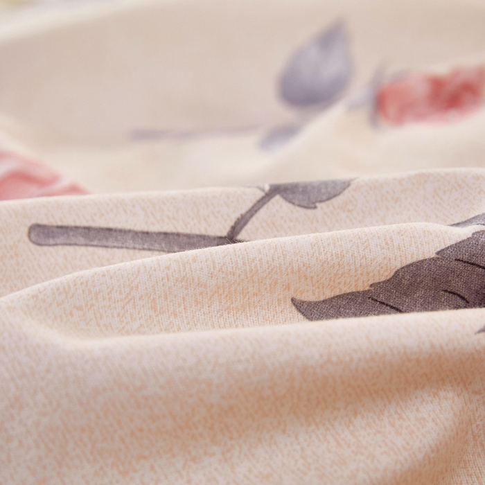 91家纺网 家纺一手货源 找家纺 雲归梦 2023新款全棉AB版加厚四件套 幸福玫瑰