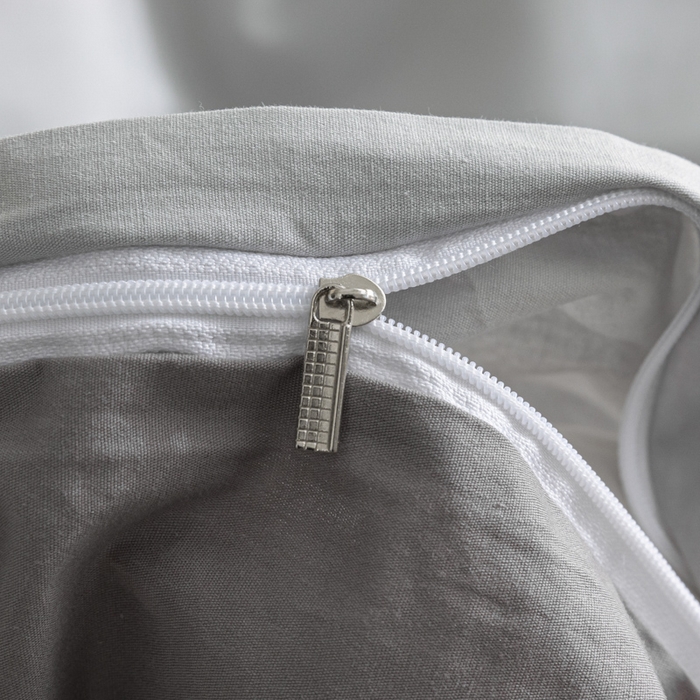 91家纺网 家纺一手货源 找家纺 ab家纺 2024新款40支全棉水洗棉双拼四件套 浅灰深灰