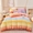 91家纺网 家纺一手货源 找家纺 雲归梦 2023新款全棉AB版加厚四件套 霓彩 桔
